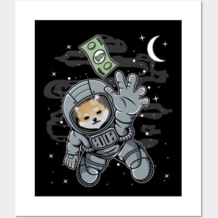 Astronaut Reaching Dogelon Mars ELON Coin To The Moon Crypto Token Cryptocurrency Blockchain Wallet Birthday Gift For Men Women Kids Posters and Art